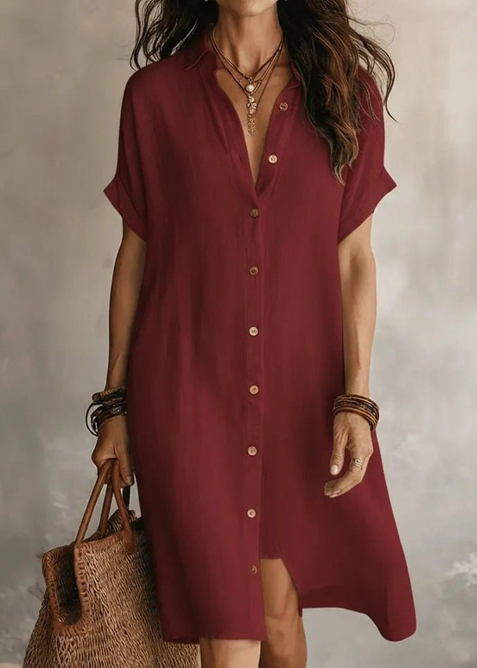 Noélia | Robe Chemise Minimaliste