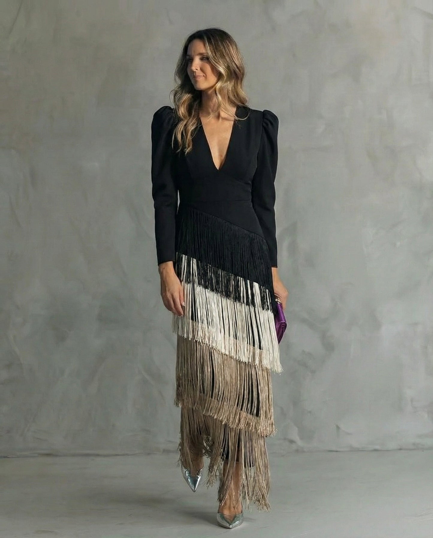 Clara | Robe Élégante à Franges
