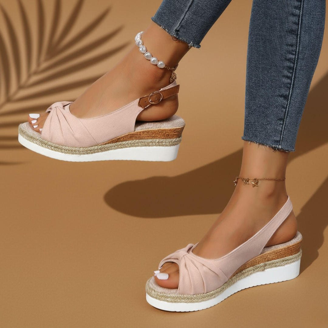Amélia™ - Sandales compensées espadrilles