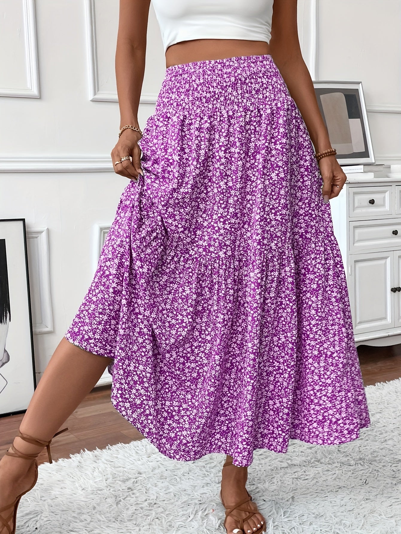 Jupe Elena Floral Charm