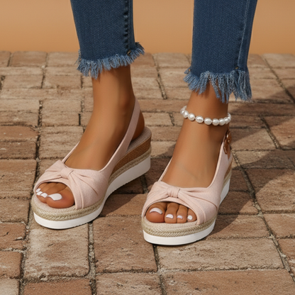 Amélia™ - Sandales compensées espadrilles