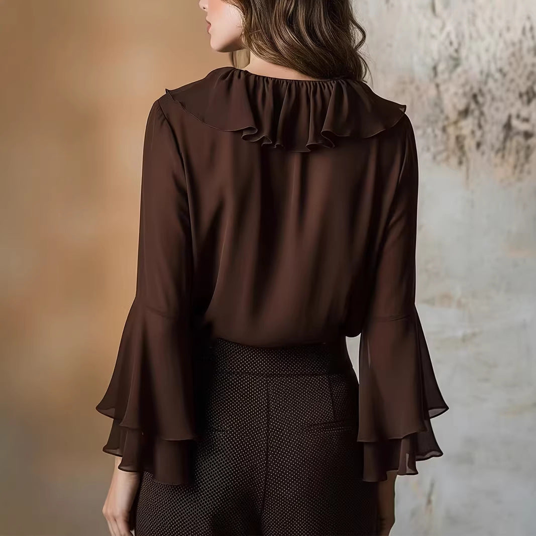 Top Vivienne Volants Col V