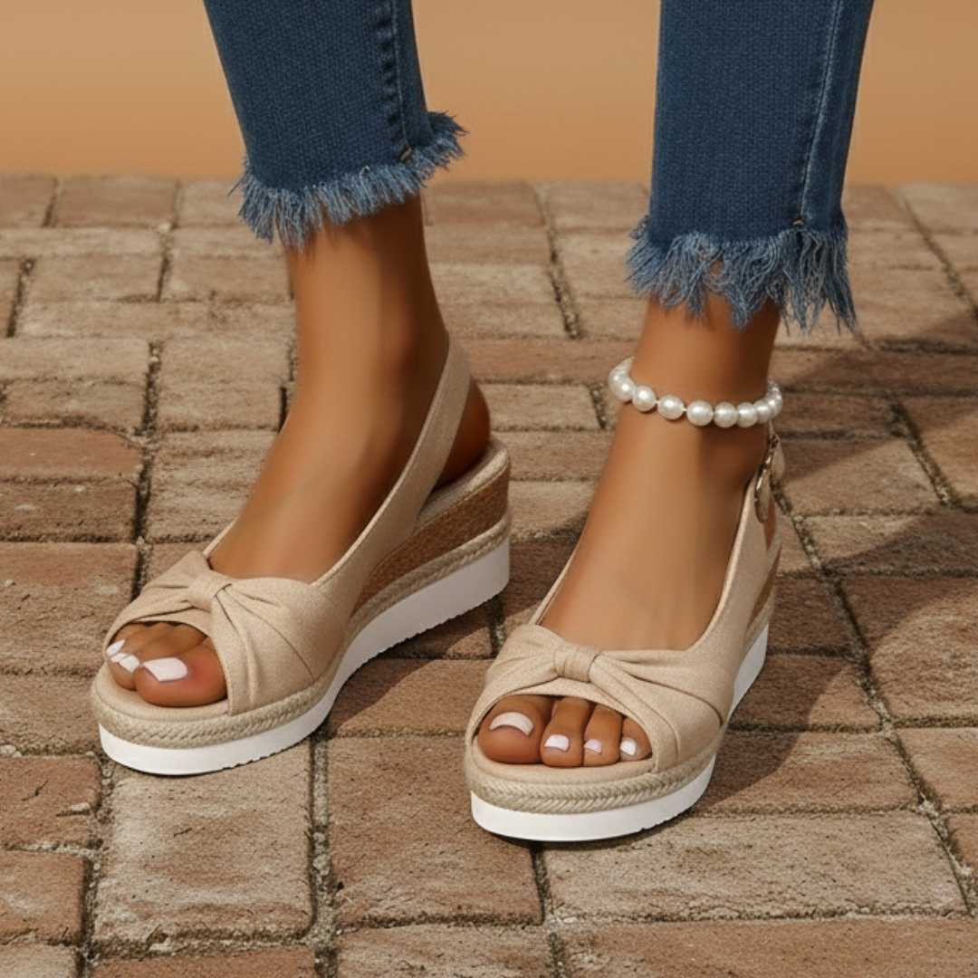Amélia™ - Sandales compensées espadrilles