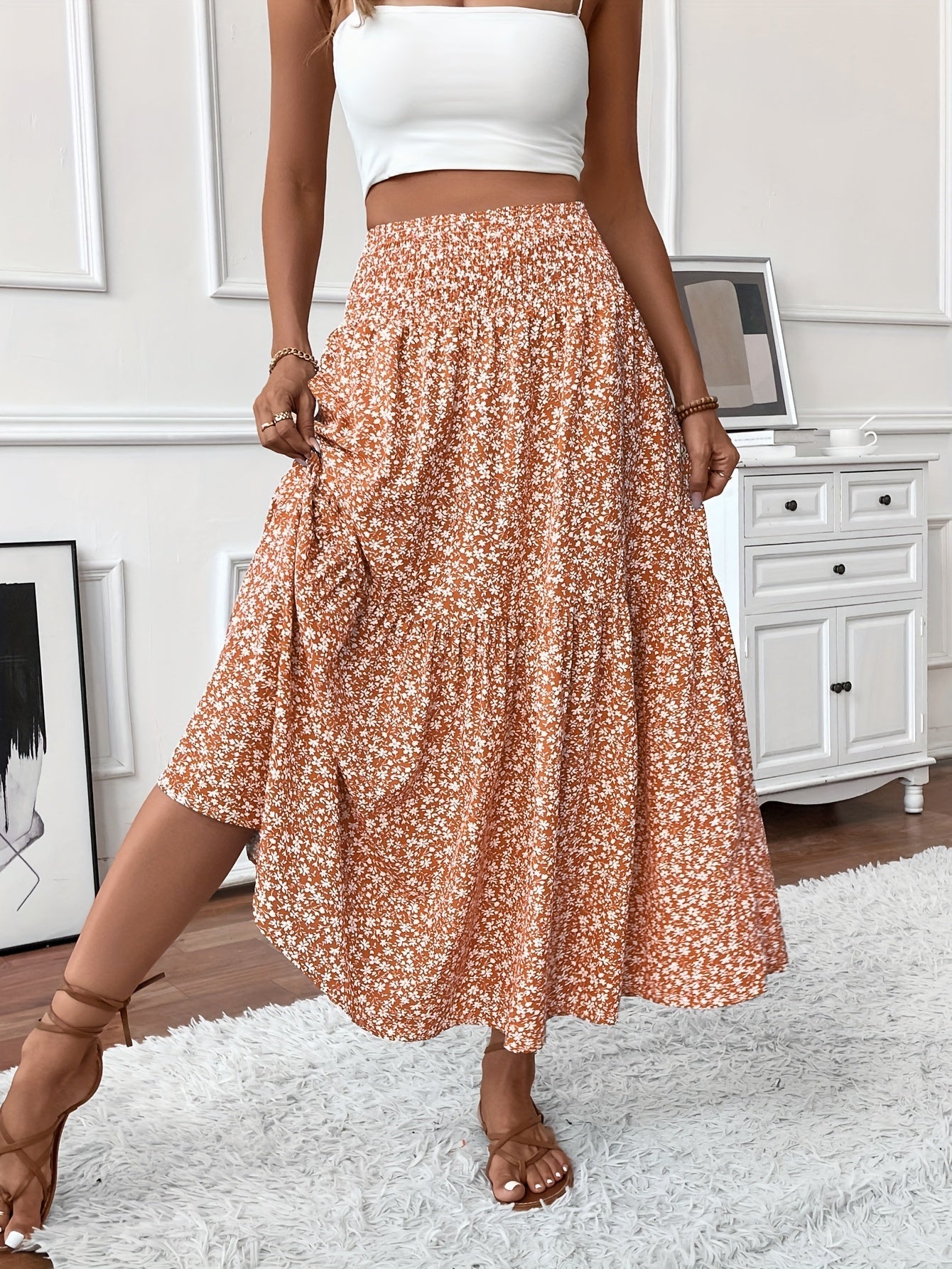 Jupe Elena Floral Charm