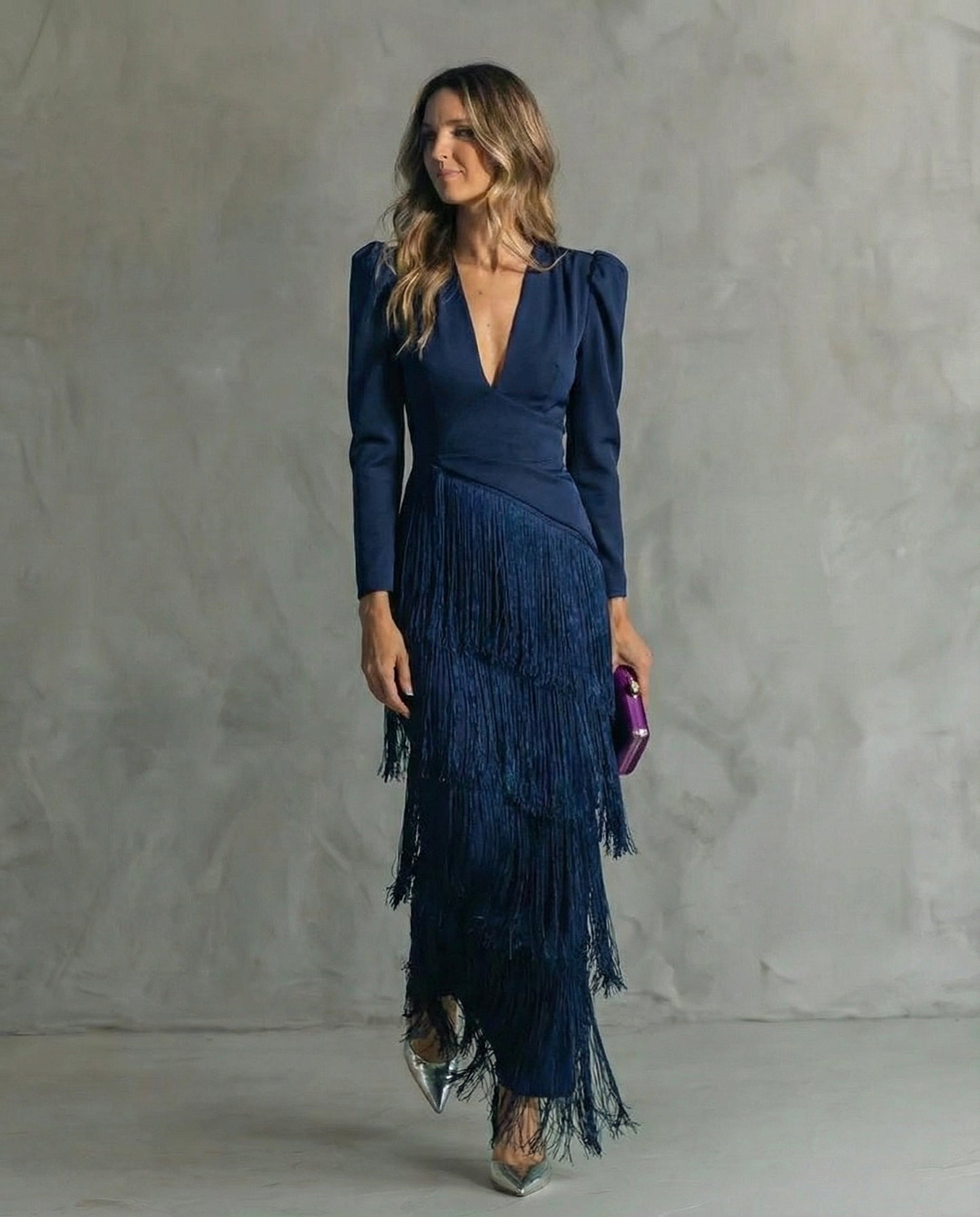 Clara | Robe Élégante à Franges