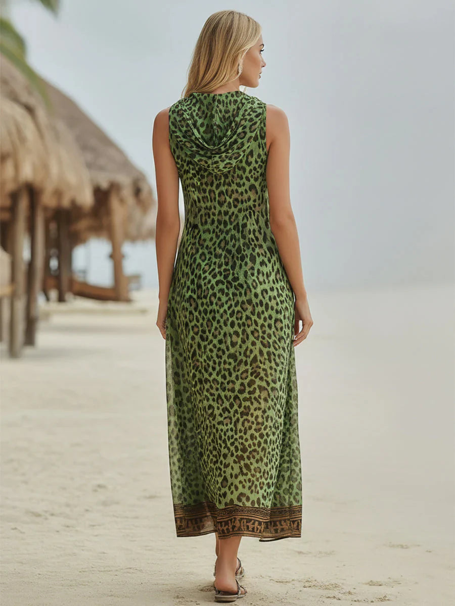 robe bohème léopard élégante