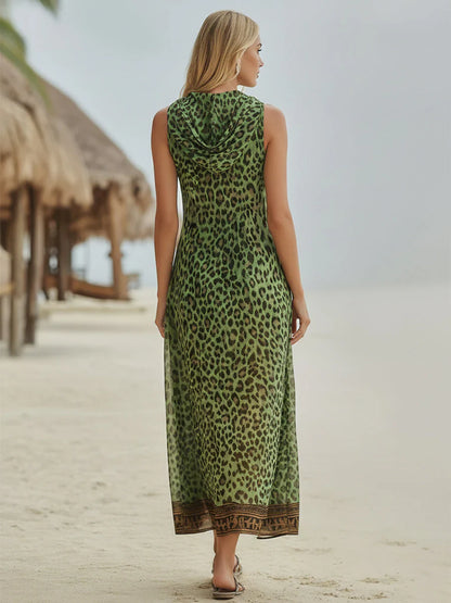 robe bohème léopard élégante